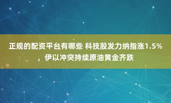 正规的配资平台有哪些 科技股发力纳指涨1.5%，伊以冲突持续原油黄金齐跌